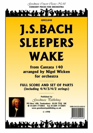 Bach JS Sleepers Wake (Arr Wicken) Pack orchestra