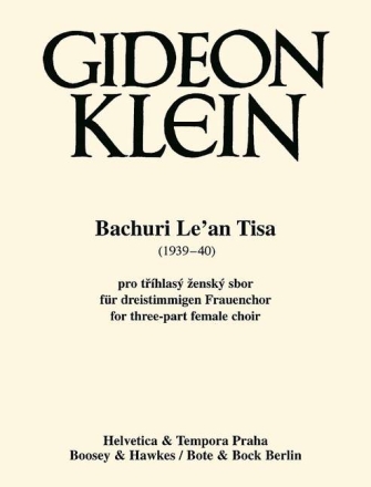 Bachuri Le'an Tisa f�r Frauenchor a cappella