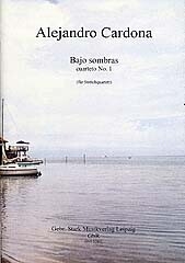 Bajo sombras f�r Streichquartett Partitur und Stimmen