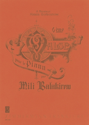 Balakirew, M., Sechster Walzer f�r Klavier