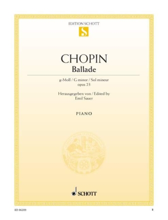 Ballade g-Moll op.23 f�r Klavier