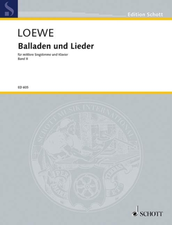 Balladen und Lieder Band 2 f�r mittlere Singstimme und Klavier