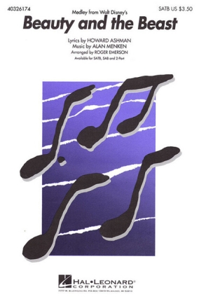 Beauty and the Beast for mixed chorus and piano score