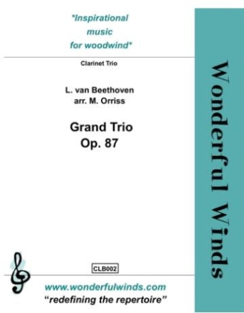 Beethoven, L. van, Grand Trio Clarinet Trio: 3 Bb cCls.