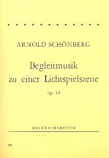 Begleitmusik zu einer Lichtspielszene op.34 f�r Orchester Studienpartitur
