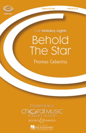 Behold the Star f�r gem Chor (SATB) und Harfe (Klavier) Chorpartitur