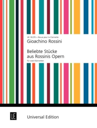 Beliebte St�cke aus Rossinis Opern f�r 2 Klarinetten Spielpartitur