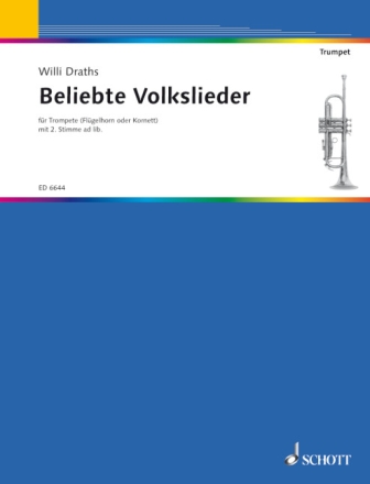 Beliebte Volkslieder f�r 1-2 Trompeten (Fl�gelhorn, Kornett)
