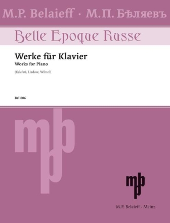 Belle epoque russe Werke f�r Klavier