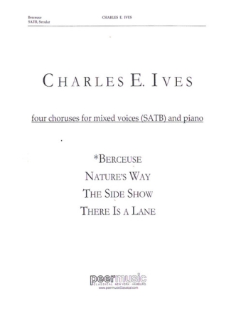 Berceuse for mixed chorus and piano score