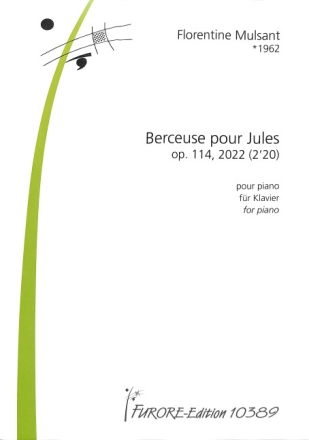 Berceuse pour Jules op.114 pour piano