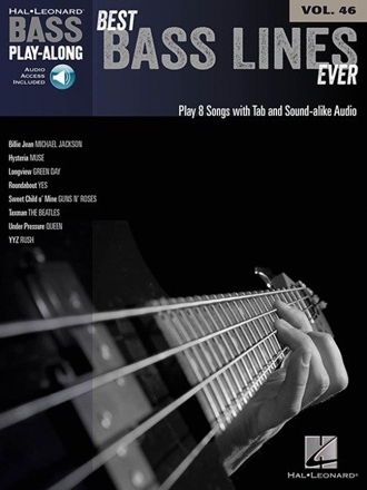 Best Bass Lines Ever (+Online Audio) for bass/tab Bass Play-Along vol.46