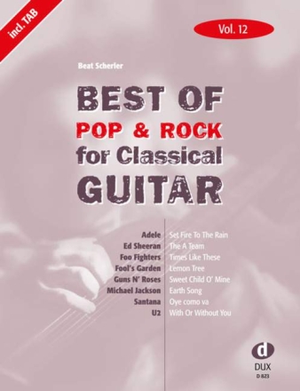 Best of Pop and Rock vol.12: for classical guitar