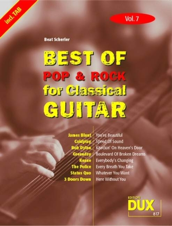 Best of Pop and Rock vol.7 for classical guitar