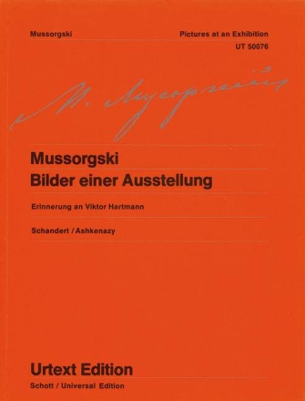 Bilder einer Ausstellung f�r Klavier, mit farbigen Reproduktionen der Bilder von Viktor Hartmann