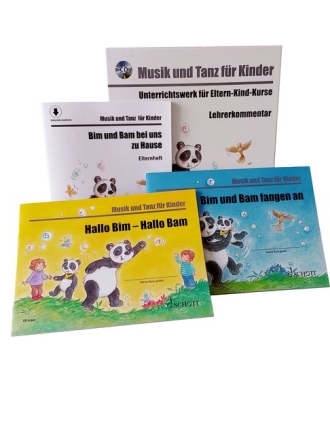 Bim und Bam - Musik und Tanz f�r Kinder - Komplettpaket Combination Unterrichtswerk f�r Eltern-Kind-Kurse Paket - 2 Kinderhefte, Elternheft mit CD und Lehrerordner mit CD
