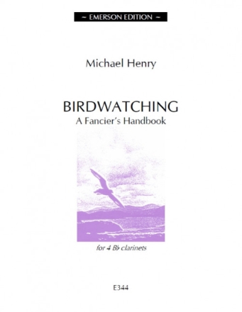 Birdwatching for 4 clarinets score and parts