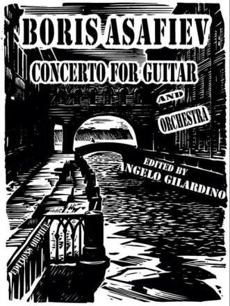 Boris Asafiev Concerto Gitarre, Klarinette, Pauke und Streichquintett Partitur und Stimmen