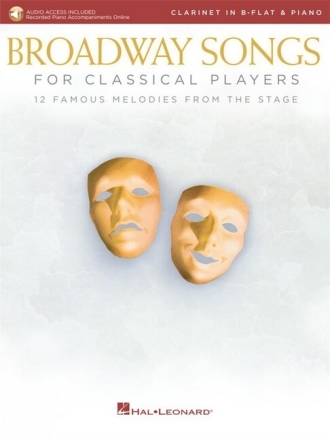 Broadway Songs (+Online Audio) for clarinet and piano