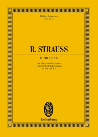 Burleske d-Moll f�r Klavier und Orchester Studienpartitur