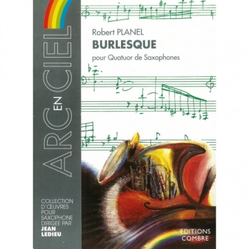 Burlesque pour 4 saxophones (SATB) partition et parties
