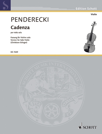Cadenza f�r Violine