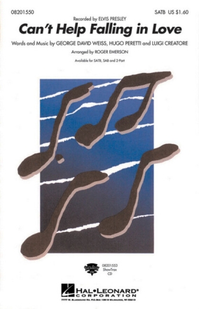 Can't help falling in Love f�r gem Chor und Klavier Chorpartitur (en)
