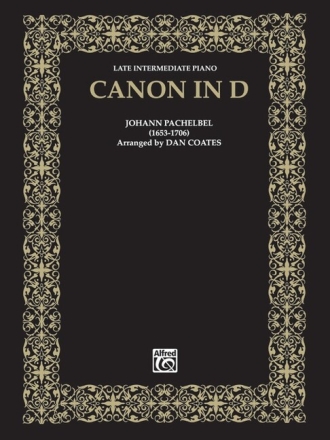 Canon in D for piano