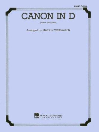 Canon in D for piano