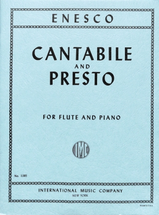 Cantabile and Presto for flute and piano
