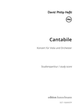 Cantabile - Konzert f�r Viola und Orchester Studienpartitur