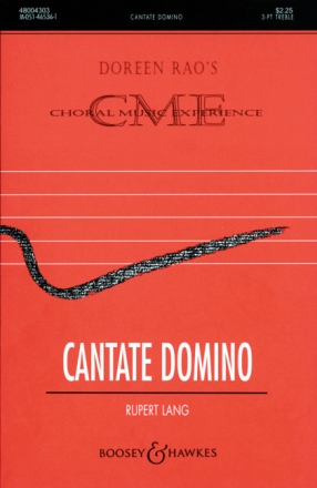 Cantate domino f�r Solo, Frauenchor (SSA) und Synthesizer Chorpartitur