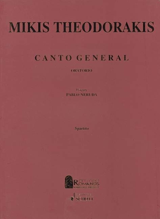 Canto general f�r Mezzosopran, Ba�bariton, gem Chor und 15 Instrumente Partitur (Klavierauszug)