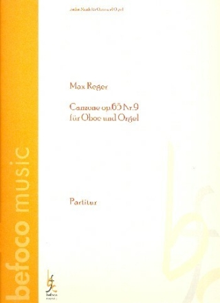 Canzone op.65,9 f�r Oboe und Orgel