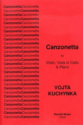 Canzonetta for violin (viola/cello) and piano