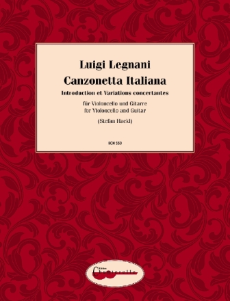 Canzonetta Italiana for cello and guitar score and parts