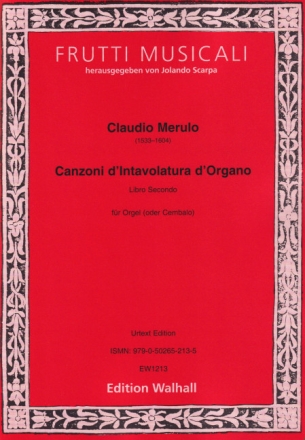 Canzoni d'Intavolatura d'Organo Libro 2 f�r Orgel (oder Cembalo)