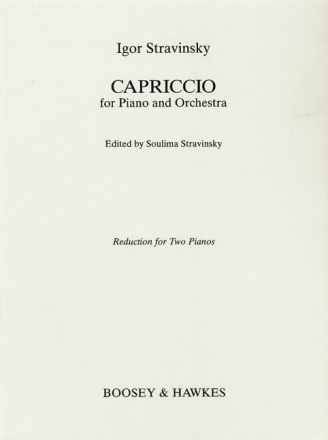 Capriccio f�r Klavier und Orchester f�r 2 Klaviere Spielpartitur