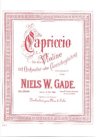 Capriccio f�r Violine und Klavier