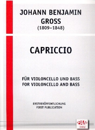 Capriccio f�r Violoncello und Kontrabass 2 Spielpartituren