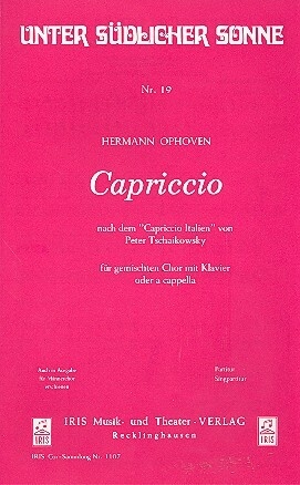 Capriccio nach dem Capriccio italien f�r gem Chor und Klavier Klavierpartitur