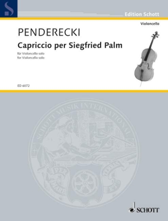 Capriccio per Siegfried Palm (1968) f�r Violoncello 