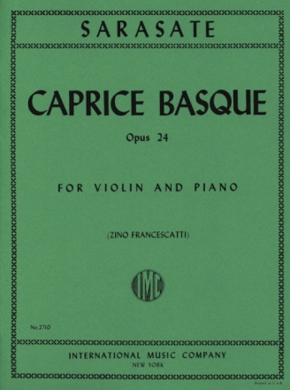 Caprice basque op.24 for violin and piano