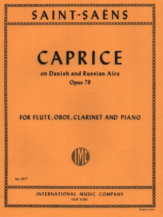 Caprice on Danish and Russian Airs op.79 for flute, oboe, clarinet and piano parts