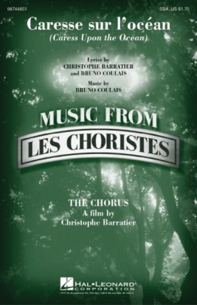 Caresse sur L'oc�an for female or children's chorus (SSA) and piano score
