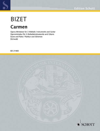 Carmen f�r 2 Melodie-Instrumente (Fl�te, Violine, Viola, Oboe, Klarinette in Partitur und Stimmen