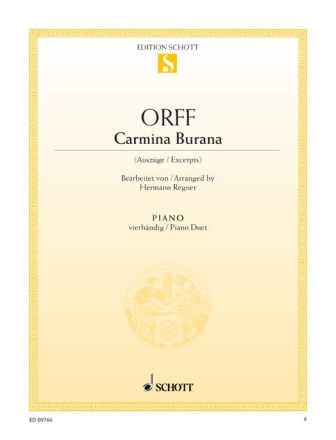 Carmina Burana f�r Klavier 4-h�ndig