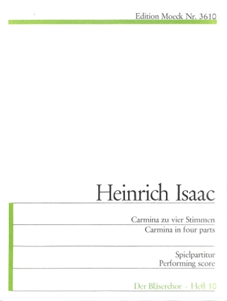 Carmina  zu vier Stimmen der Bl�serchor 10