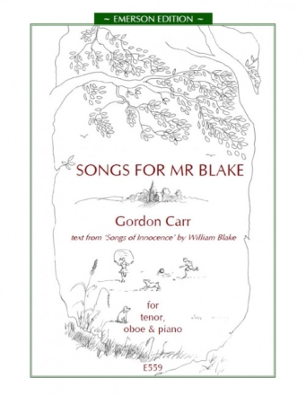 Carr, Songs For Mr.Blake (Tenor) Vocal and Oboe buch