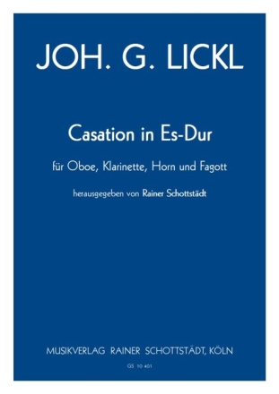 Casation Es-Dur f�r Oboe, Klarinette, Horn und Fagott Partitur und Stimmen